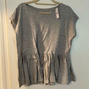 Loft Peplum Tee NWT